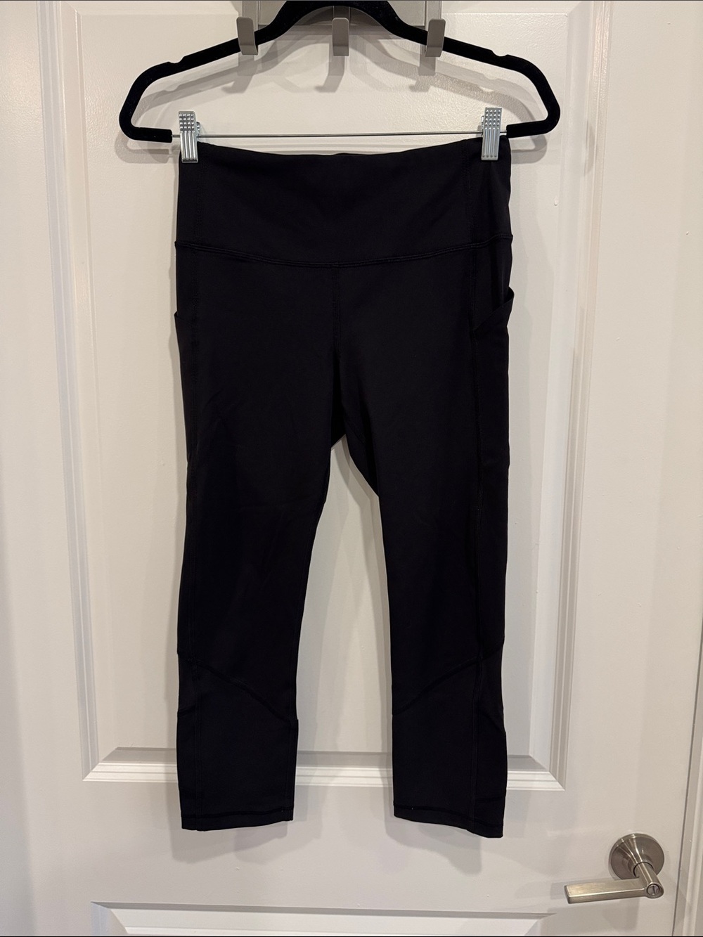 lululemon Pace Rival High-Rise Crop 22" Black Leggings Size 6